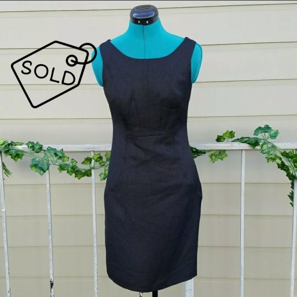 The Limited sleeveless dress 2 sheath pencil work